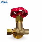 PN 100 messinki palloventtiili levyllä